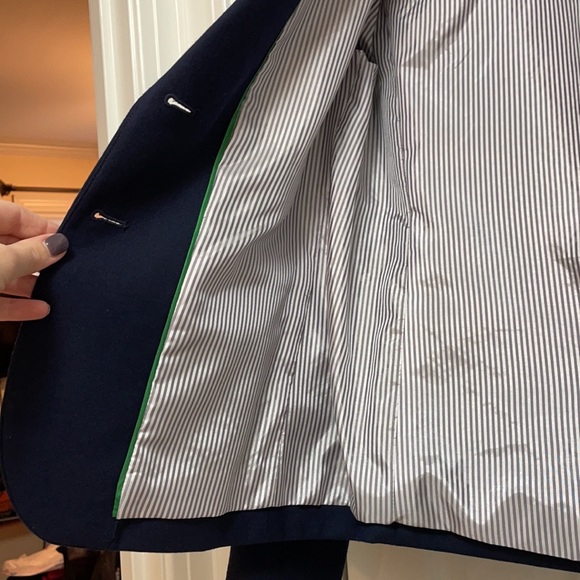 J Crew 2 button classic navy wool blazer - Picture 3 of 6